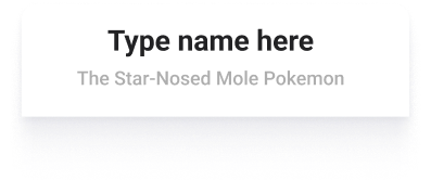 Star-nosed Mole Name II F